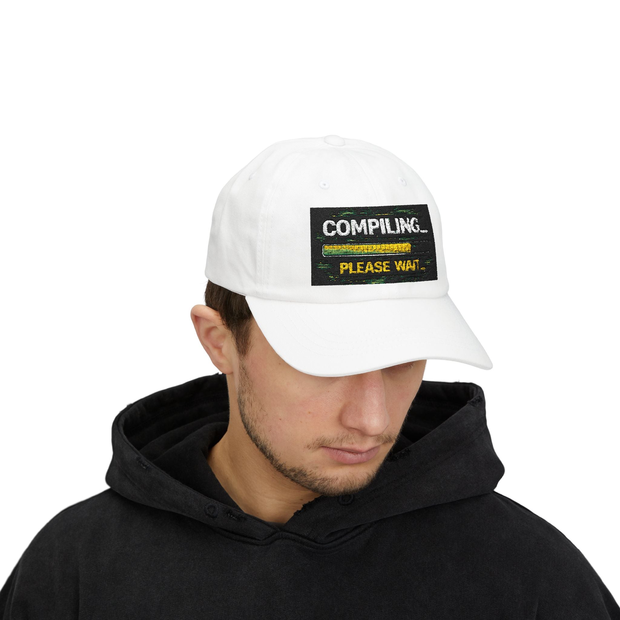 "Compiling...Please Wait" Tech Humor Funny IT Baseball Hat/Cap