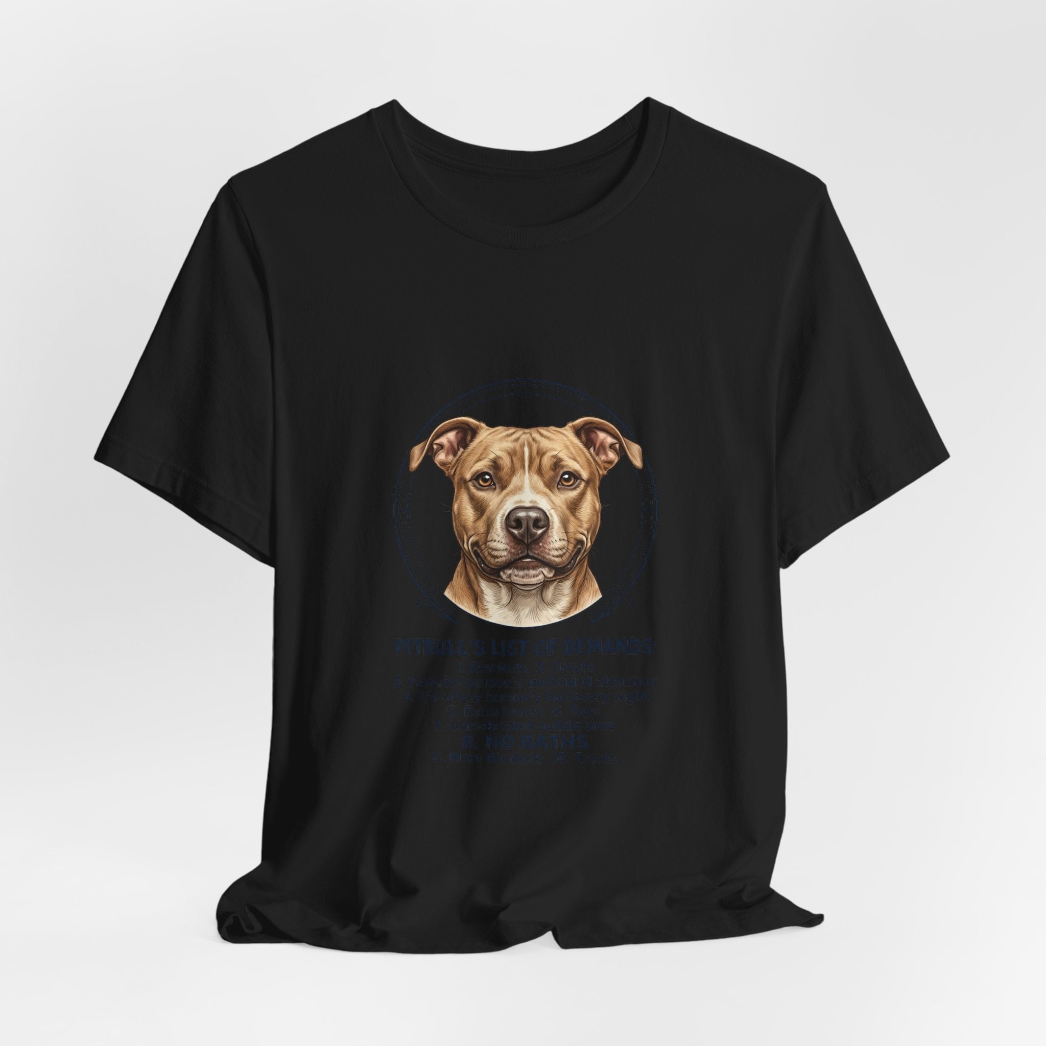 Pitbull Mom List of Demands T-Shirt | Dog Mom, Rescue Pride Tee