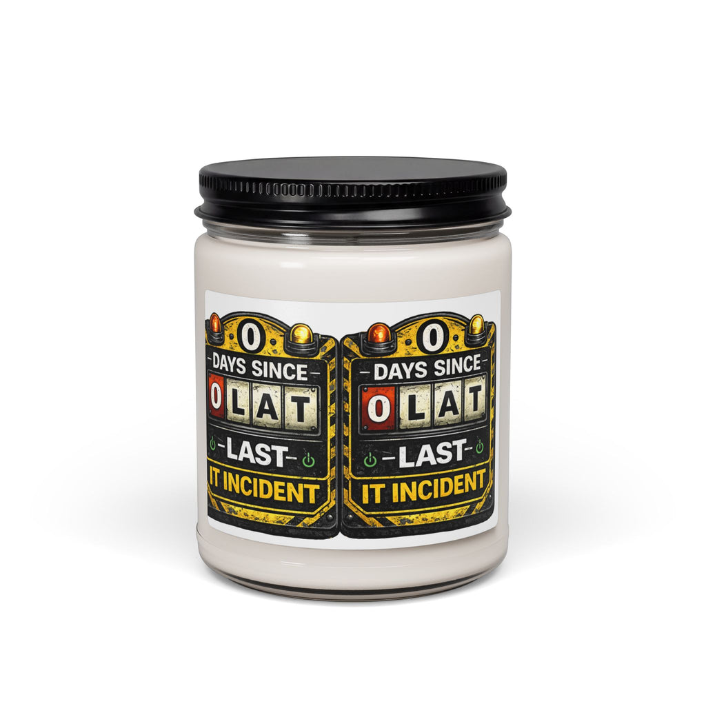 “0 Days Since Last IT Incident” Humorous IT Jar Candle