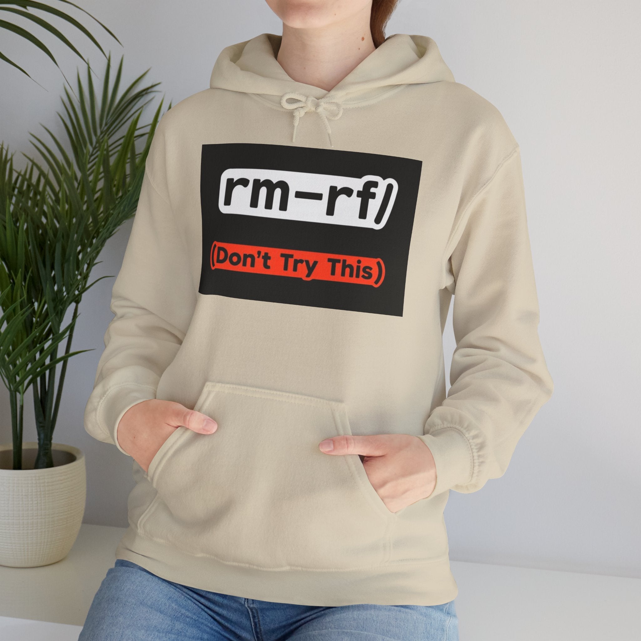 "rm–rf/ (Don't Try This)" — Funny Linux/Devops Command Hoodie
