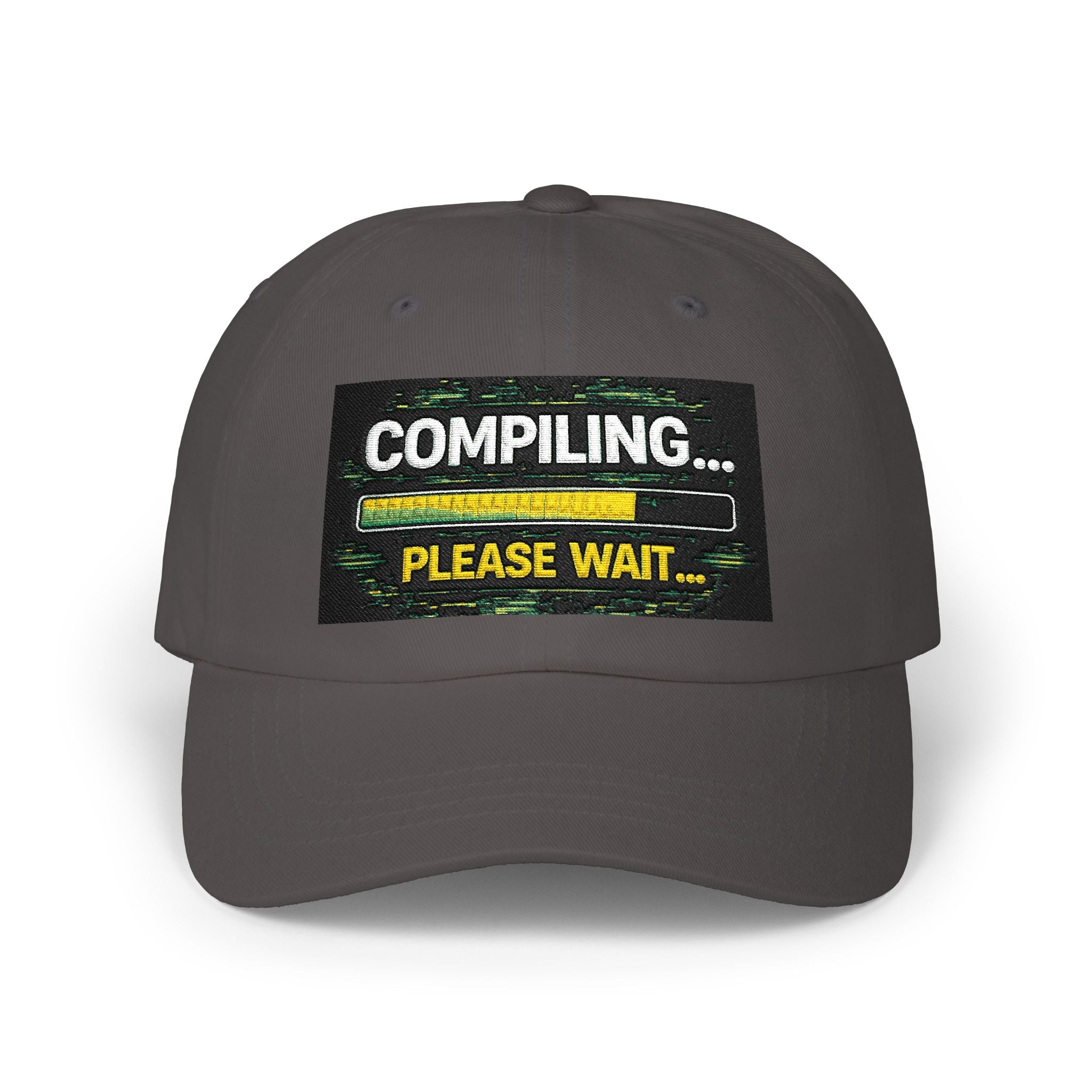 "Compiling...Please Wait" Tech Humor Funny IT Baseball Hat/Cap