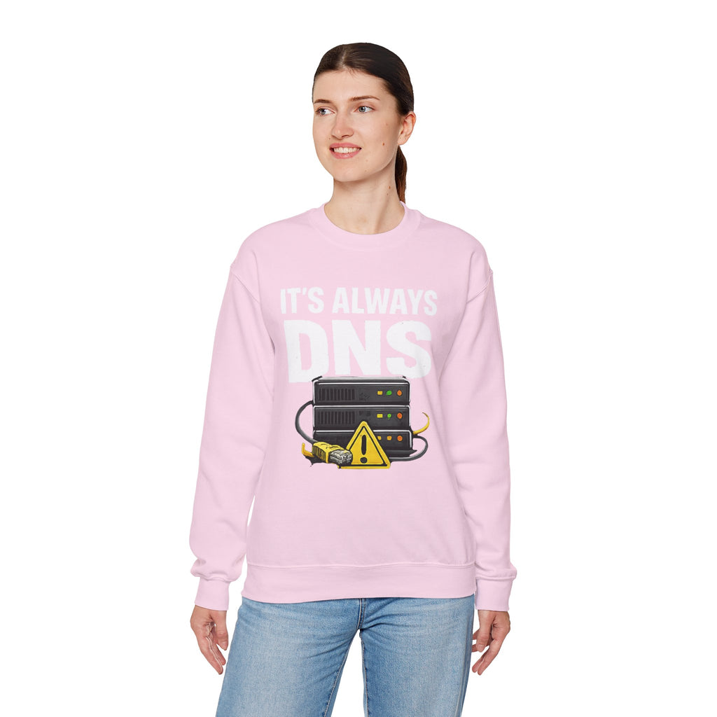 "Its Always DNS" Unisex Heavy Blend™ Crewneck Sweatshirt