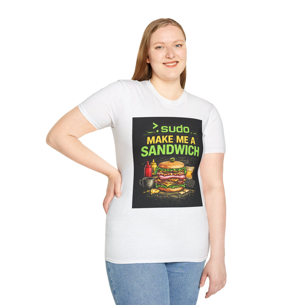 ">. Sudo Make Me a Sandwich" Funny IT T-Shirt — Programmer Tech Humor Graphic Tee
