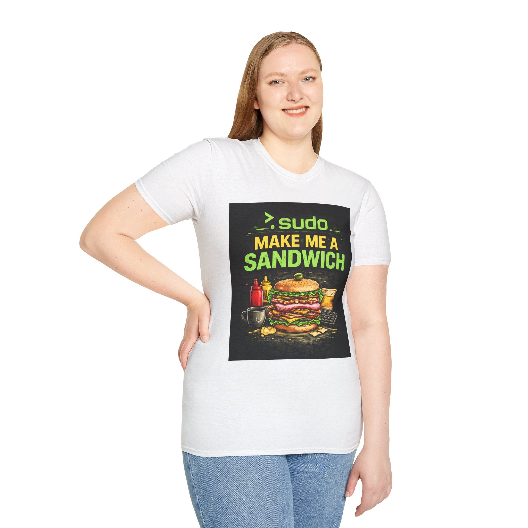 ">. Sudo Make Me a Sandwich" Funny IT T-Shirt — Programmer Tech Humor Graphic Tee