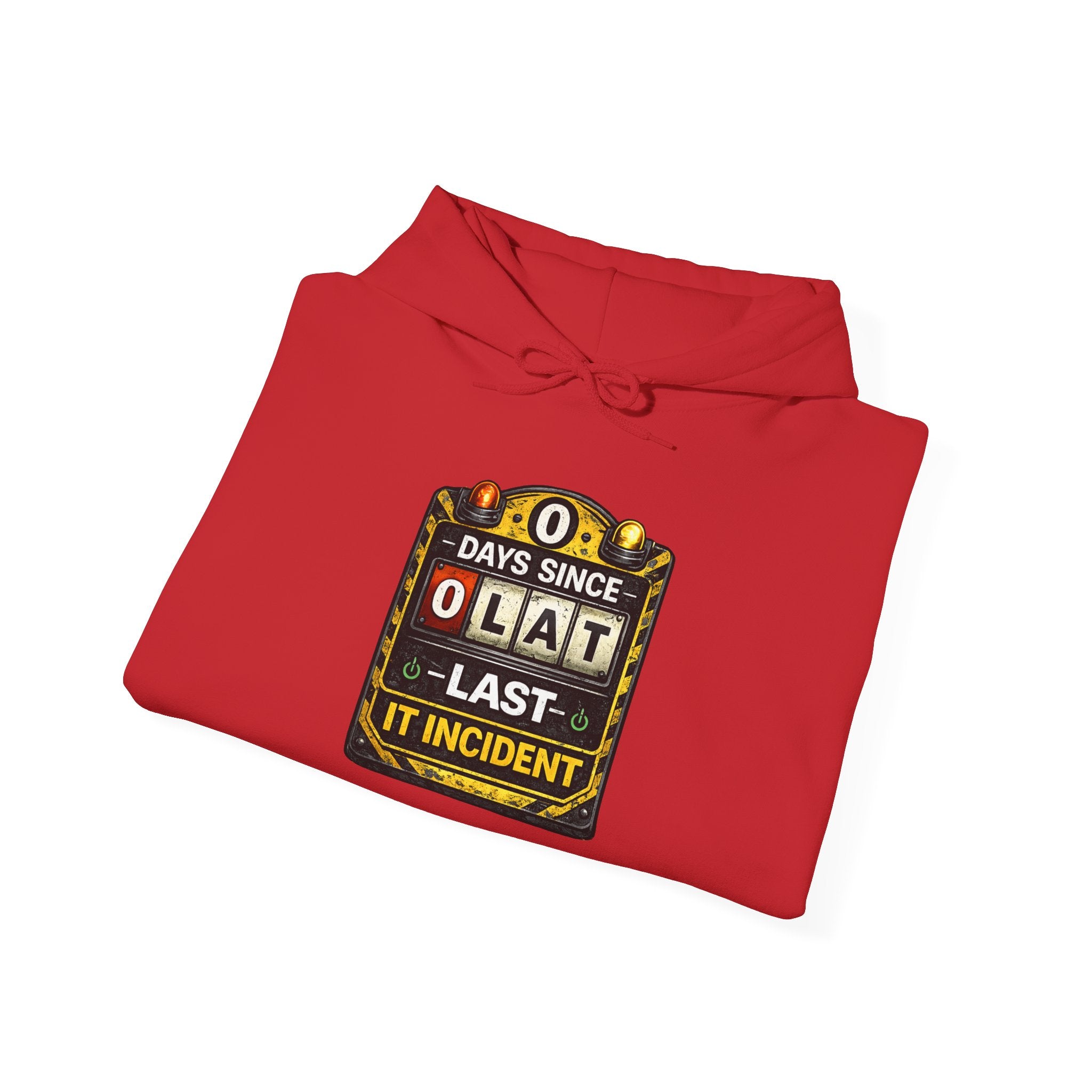 "0 Days Since Last IT Incident" Tech Humor Unisex Heavy Blend™ Hoodie