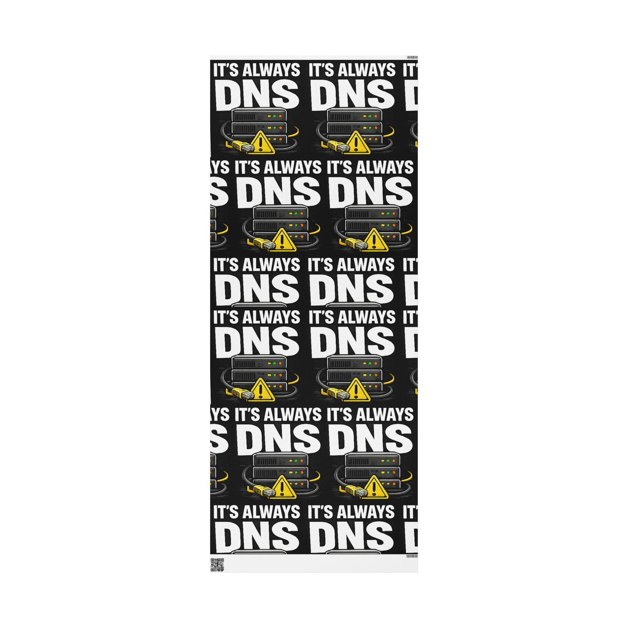 "It's Always DNS" Tech Humor Gift Wrap Funny IT Wrapping Paper