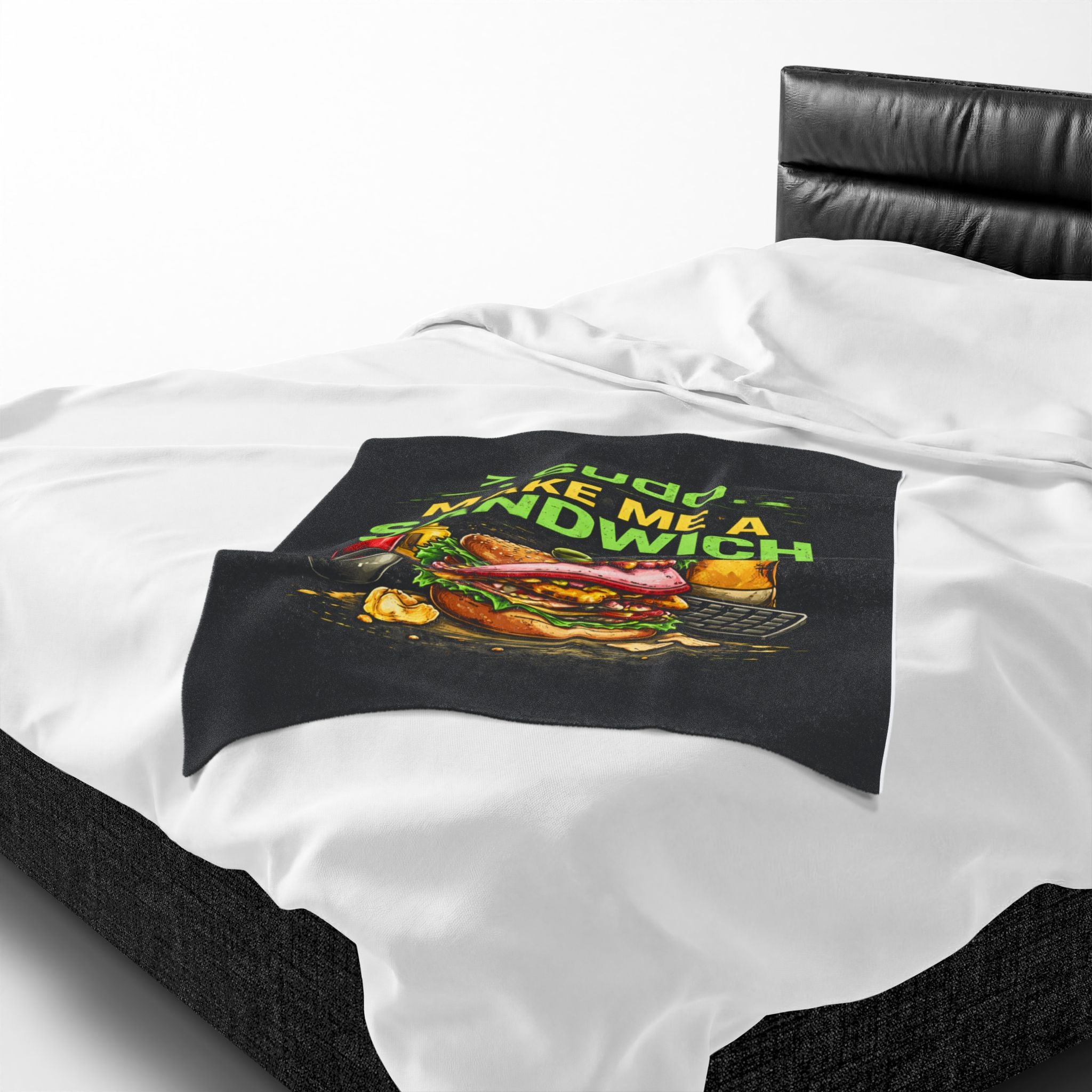 ">. Sudo Make Me a Sandwich" IT Humor Funny IT Velveteen Plush Blanket