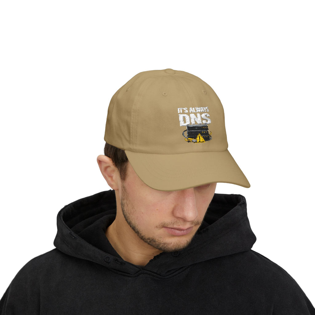 "It's Always DNS" Tech Humor Funny IT Baseball Hat/Cap