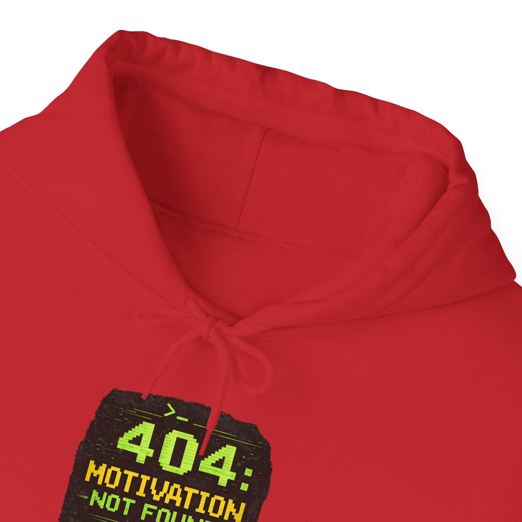 "Error 404 Motivation Not Found" IT Humor Unisex Heavy Blend™ Hoodie