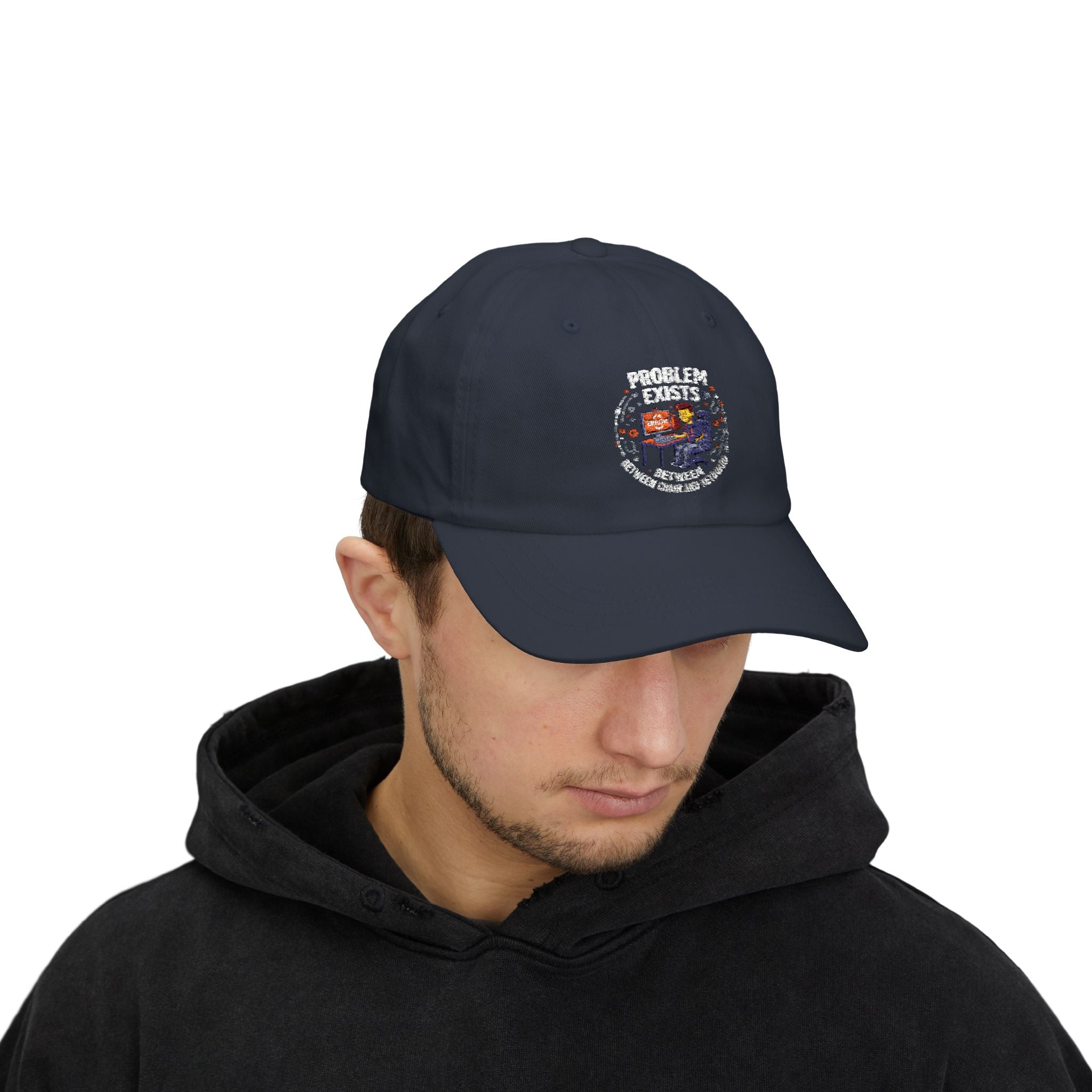 “Problem Exists Between Chair and Keyboard”  Hat