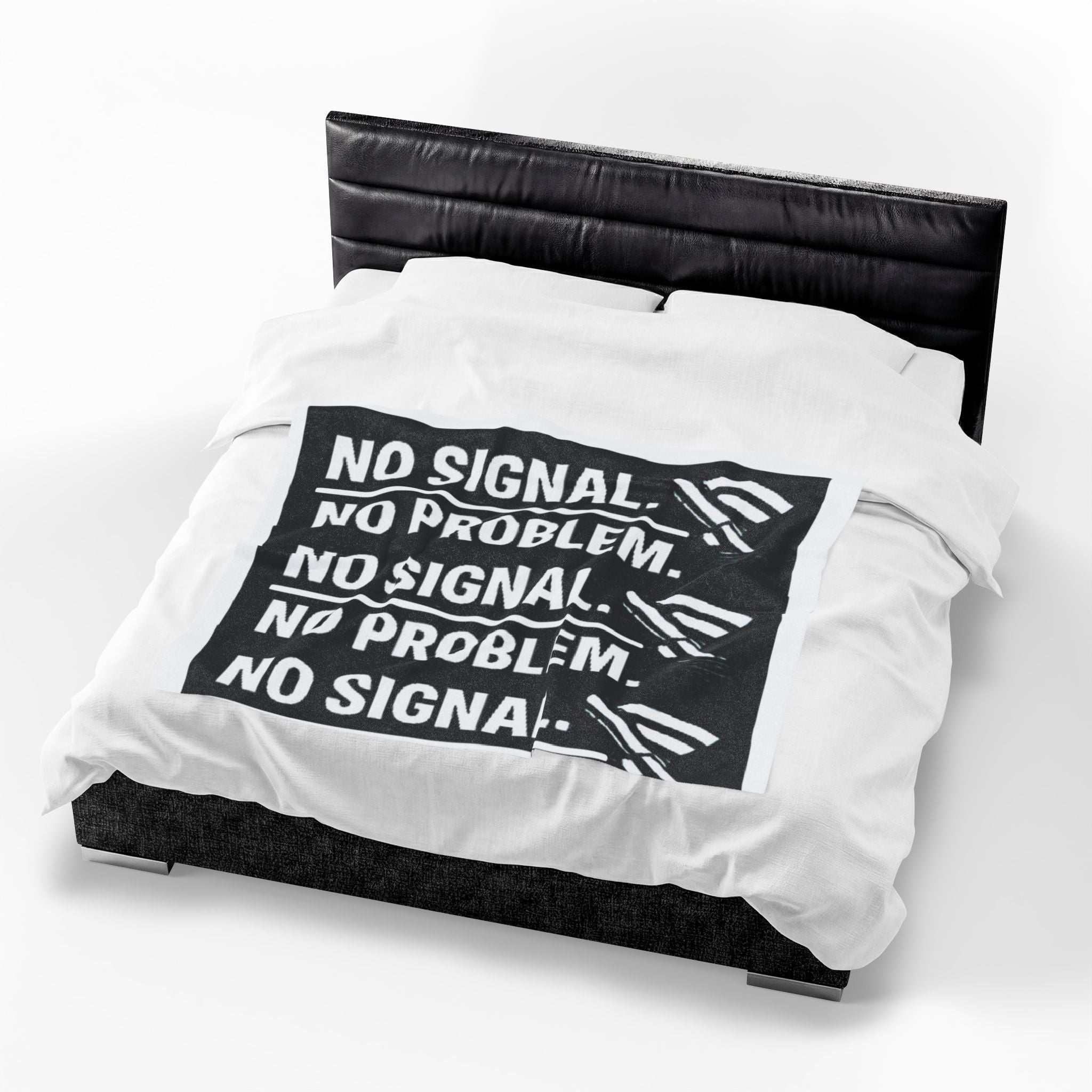 "No Signal No Problem" IT Humor Funny IT Velveteen Plush Blanket
