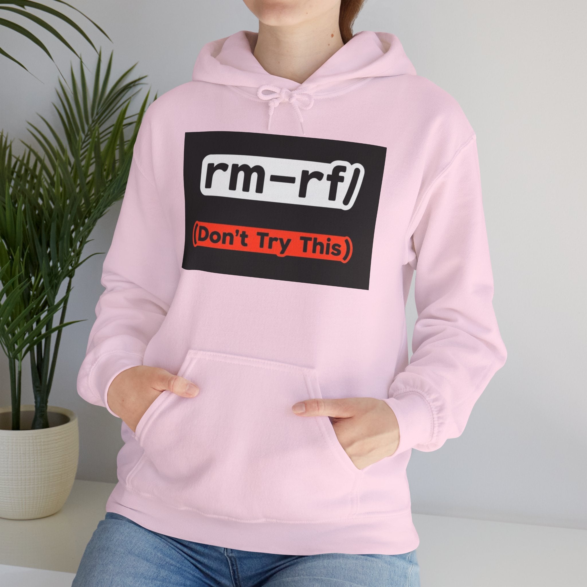 "rm–rf/ (Don't Try This)" — Funny Linux/Devops Command Hoodie