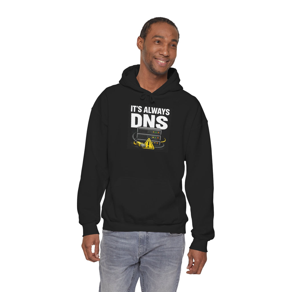 "It's Always DNS" IT Humor Unisex Heavy Blend™ Hoodie