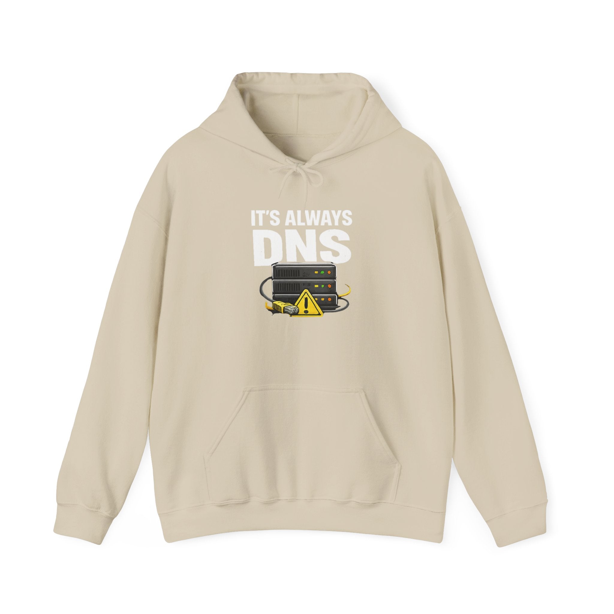 "It's Always DNS" Tech Humor Unisex Heavy Blend™ Hoodie