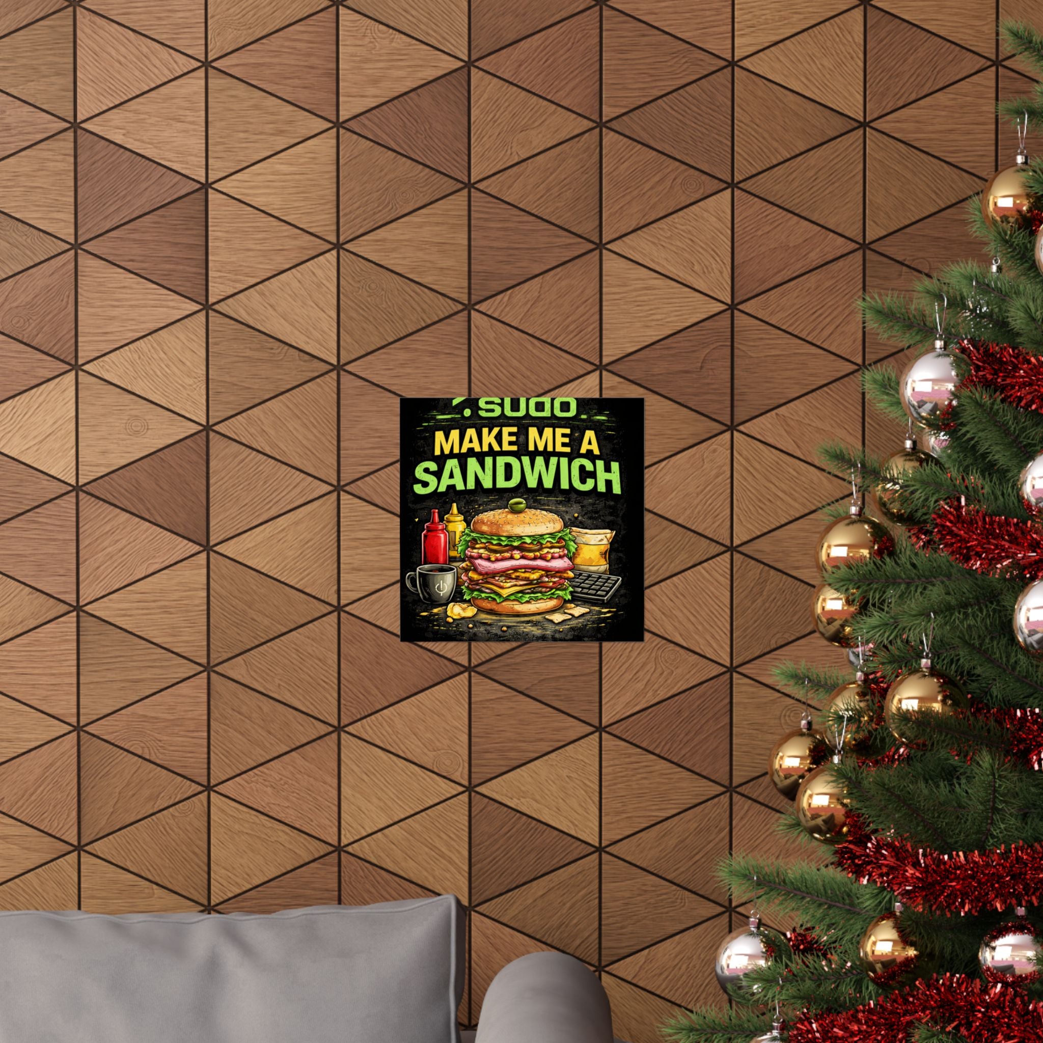 ">.Sudo Make Me A Sandwich" Geek Tech Humor Funny IT Matte Vertical Posters