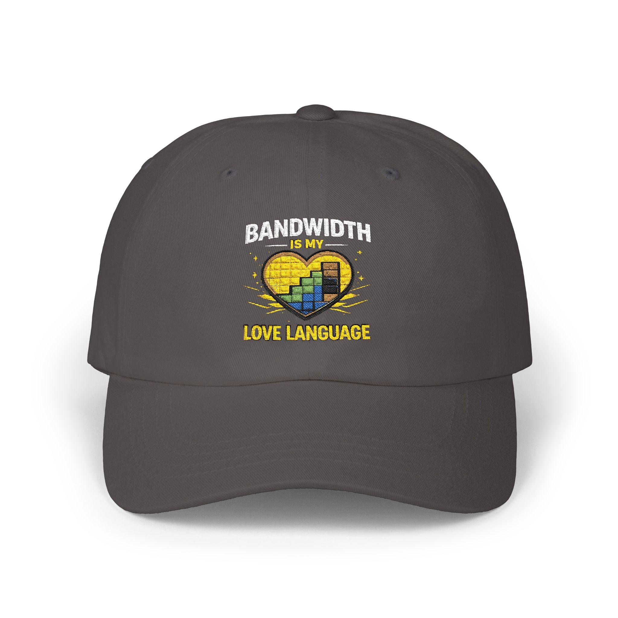 "Bandwidth is my Love Language" Tech Humor Funny IT Baseball Hat/Cap