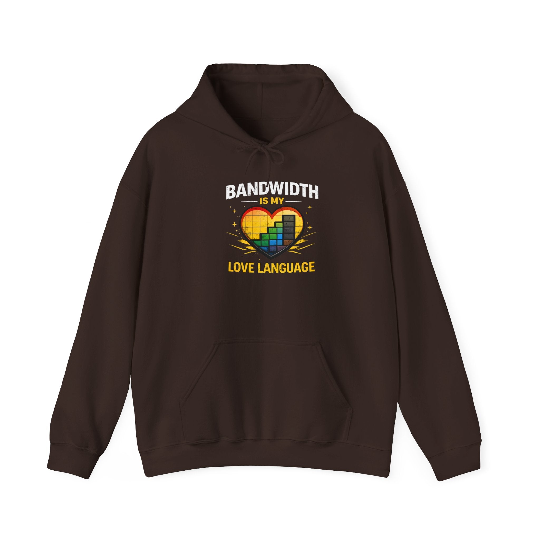 "Bandwidth is my Love Language" Tech Humor Unisex Heavy Blend™ Hoodie
