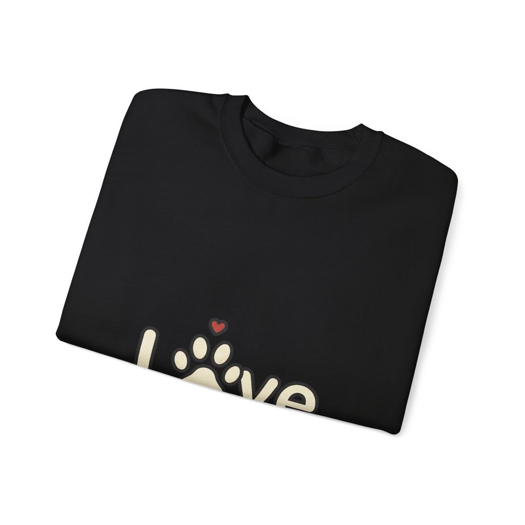 Love Paw Crewneck Sweatshirt | Dog Mom Dog Dad, Fur Baby Rescue Pride