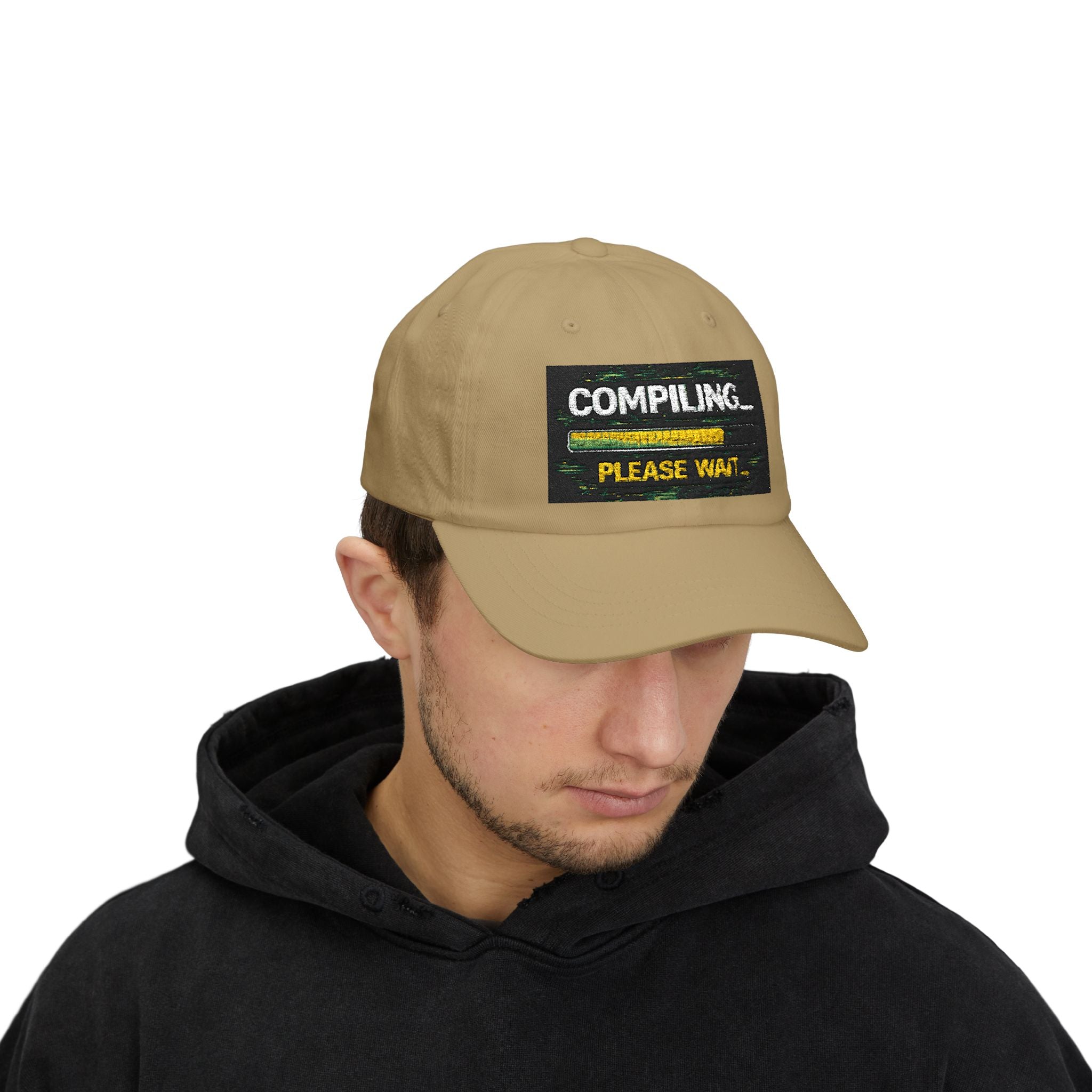 "Compiling...Please Wait" Tech Humor Funny IT Baseball Hat/Cap