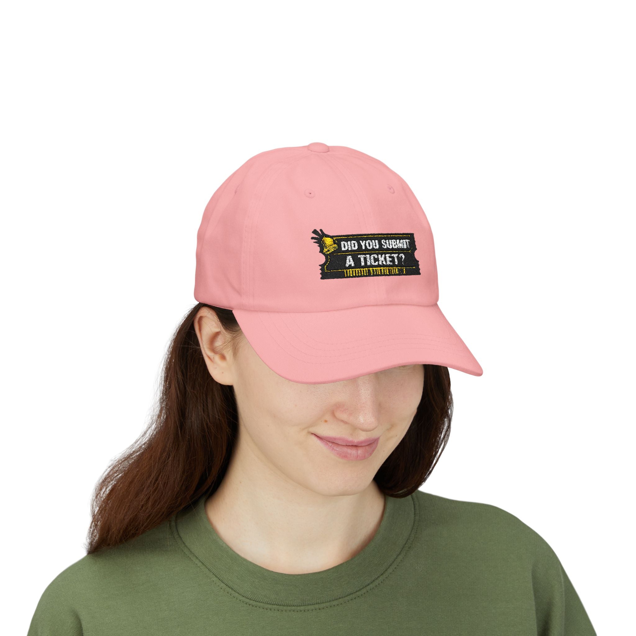 "Did You Submit a Ticket?" Tech Humor Funny IT Baseball Hat/Cap