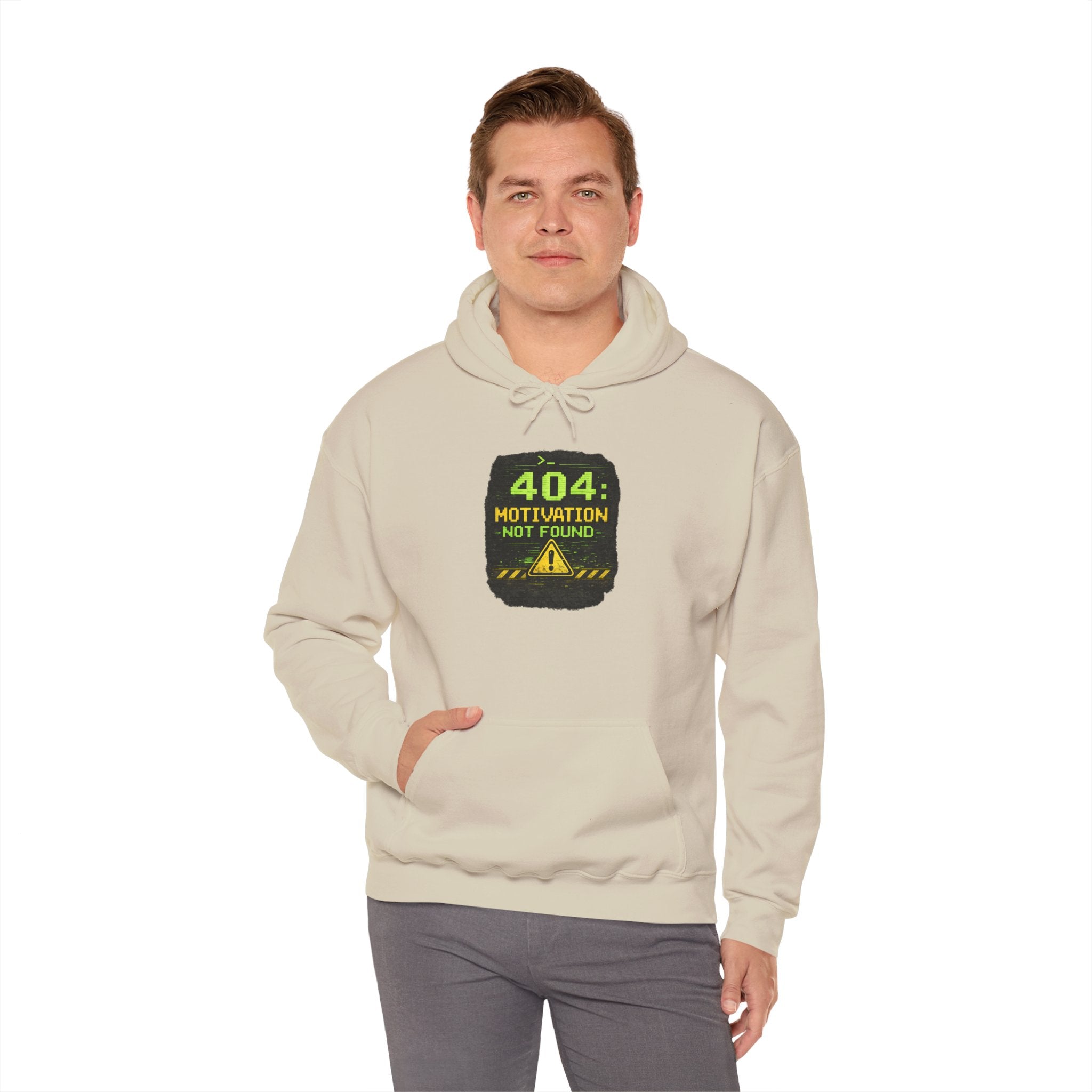 "Error 404 Motivation Not Found" IT Humor Unisex Heavy Blend™ Hoodie
