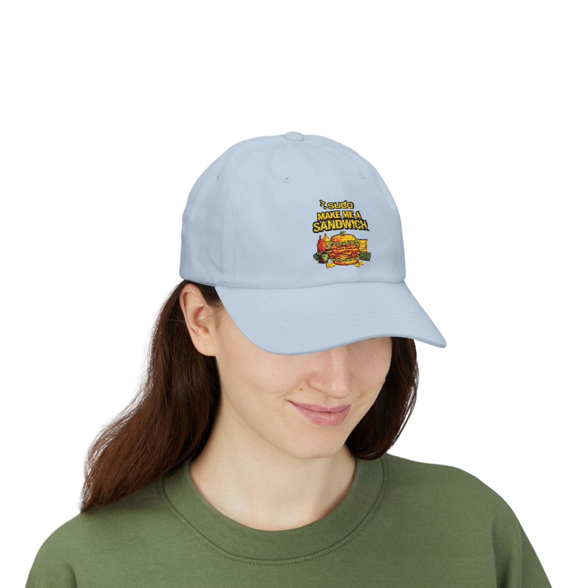 ">. Sudo Make Me A Sandwich" Tech Humor Funny IT Baseball Hat/Cap