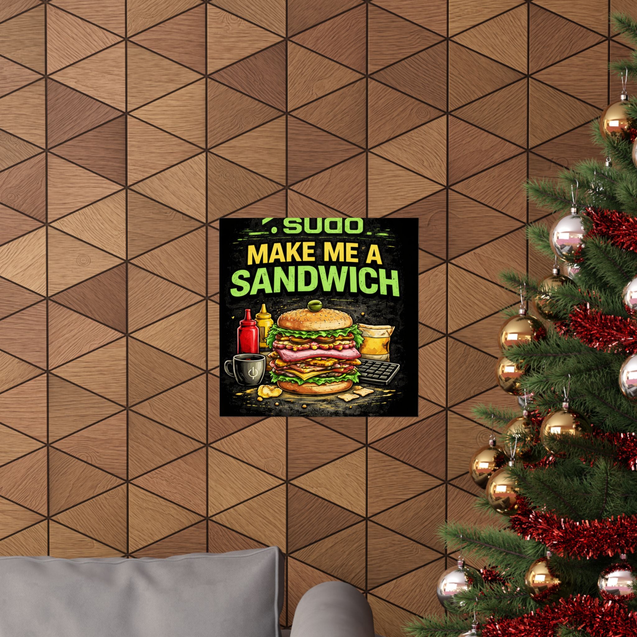 ">.Sudo Make Me A Sandwich" Geek Tech Humor Funny IT Matte Vertical Posters