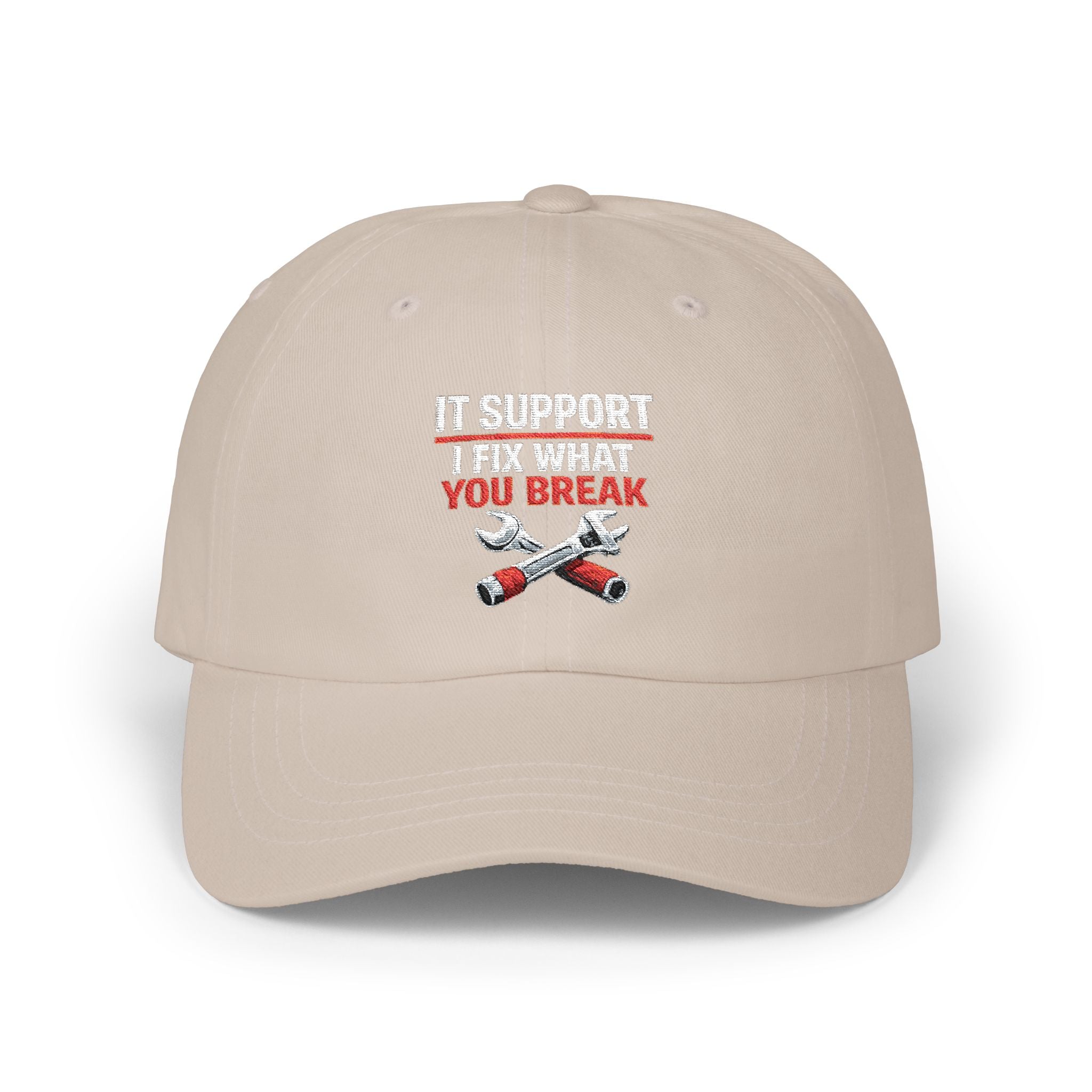 "IT Support: I Fix What You Break" Tech Humor Funny IT Baseball Hat/Cap