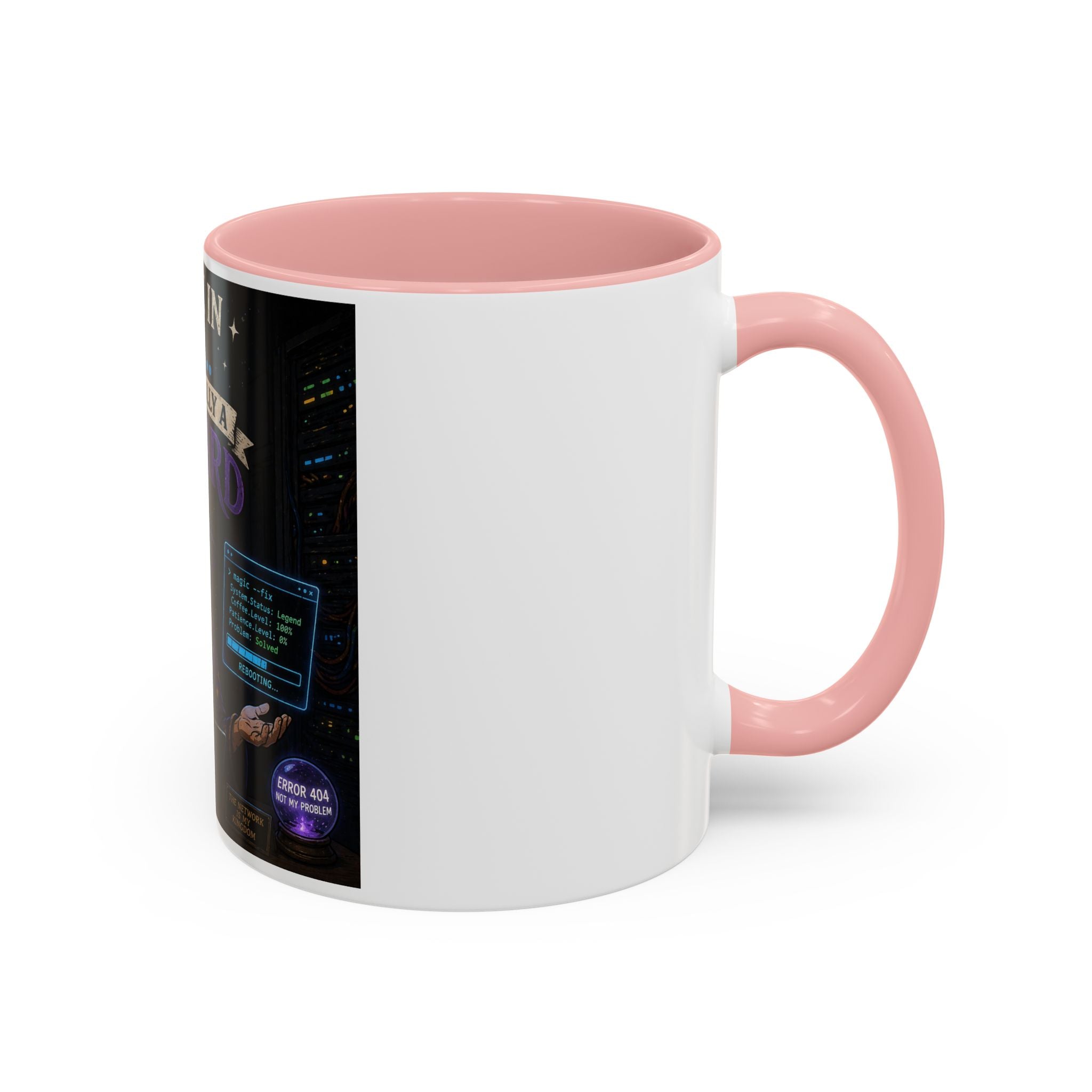 "I Work in IT... I'm Basically a Wizard" Funny IT Tech Support Humor Coffee Mug