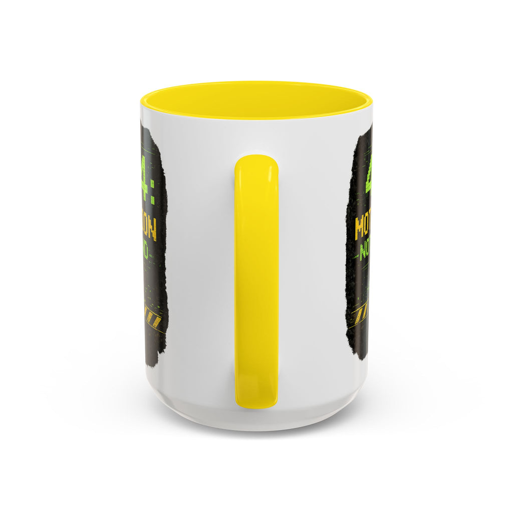 "Error 404 Motivation Not Found" IT Humor Accent Coffee Mug (11, 15oz)