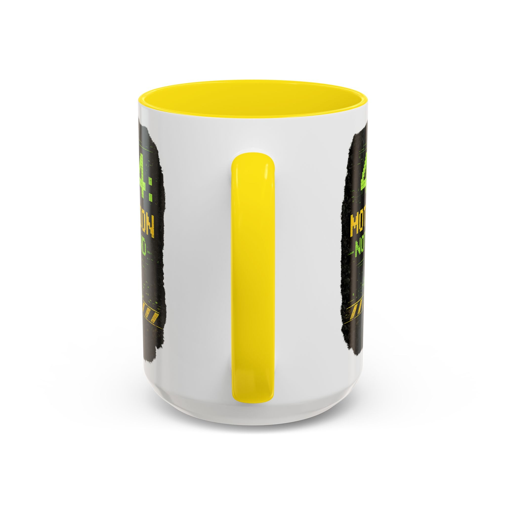 "Error 404 Motivation Not Found" IT Humor Accent Coffee Mug (11, 15oz)