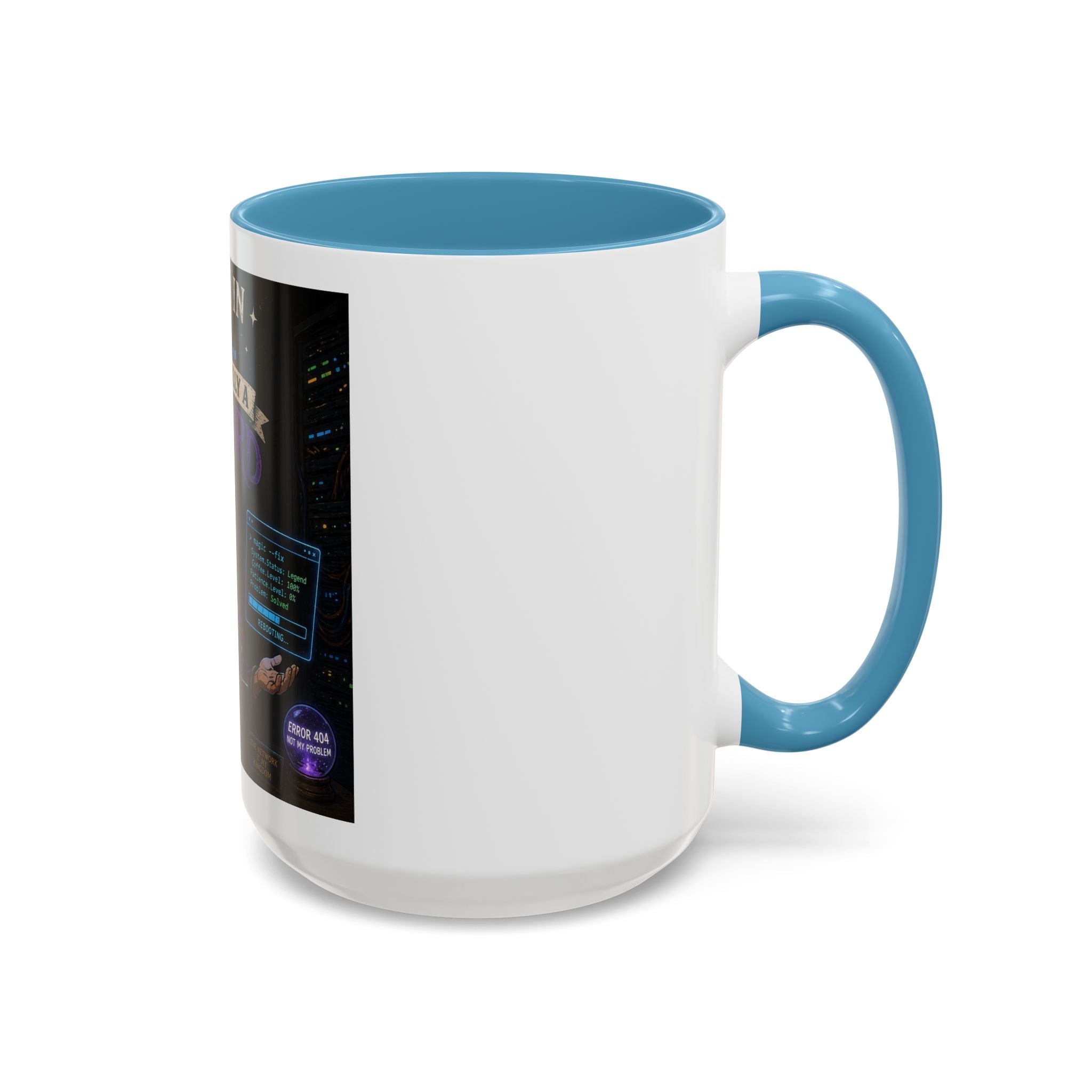 "I Work in IT... I'm Basically a Wizard" Funny IT Tech Support Humor Coffee Mug