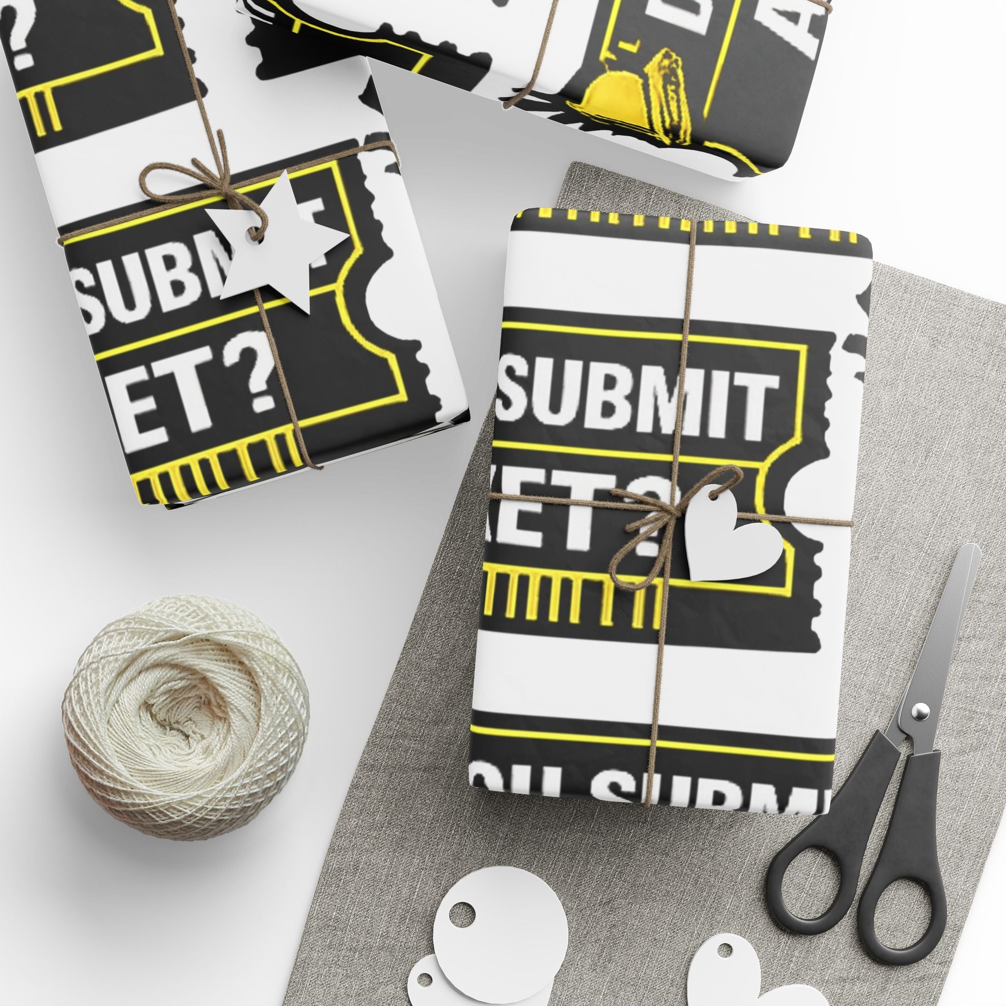 "Did You Submit A Ticket?" Funny Tech Gift Wrapping Paper