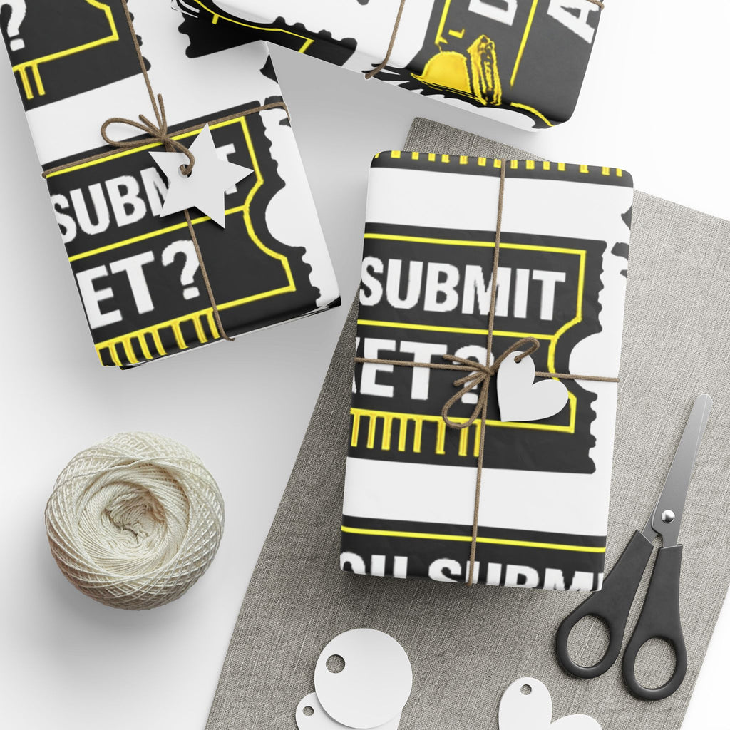 "Did You Submit A Ticket?" Funny Tech Gift Wrapping Paper