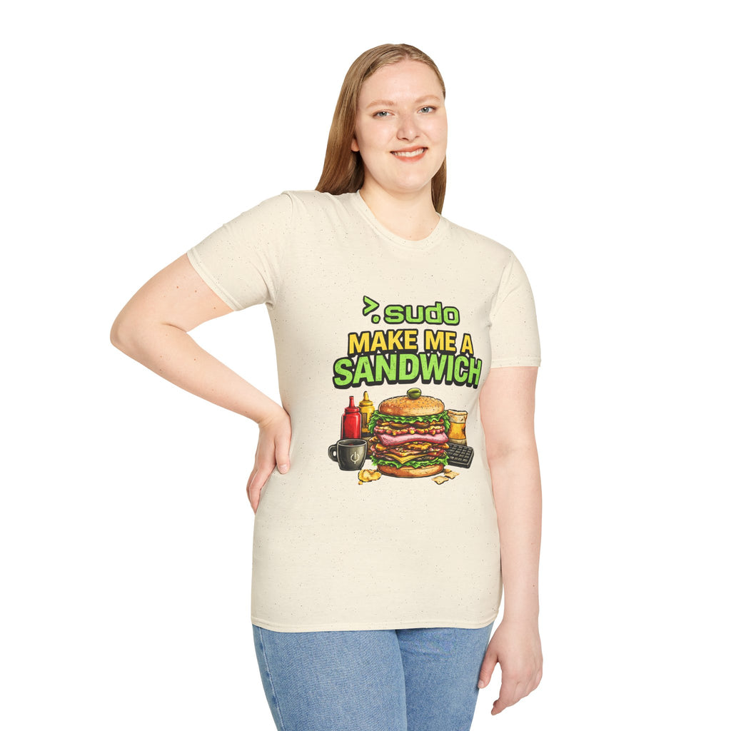 ">. Sudo Make Me a Sandwich" Funny IT T-Shirt — Programmer Tech Humor Tee