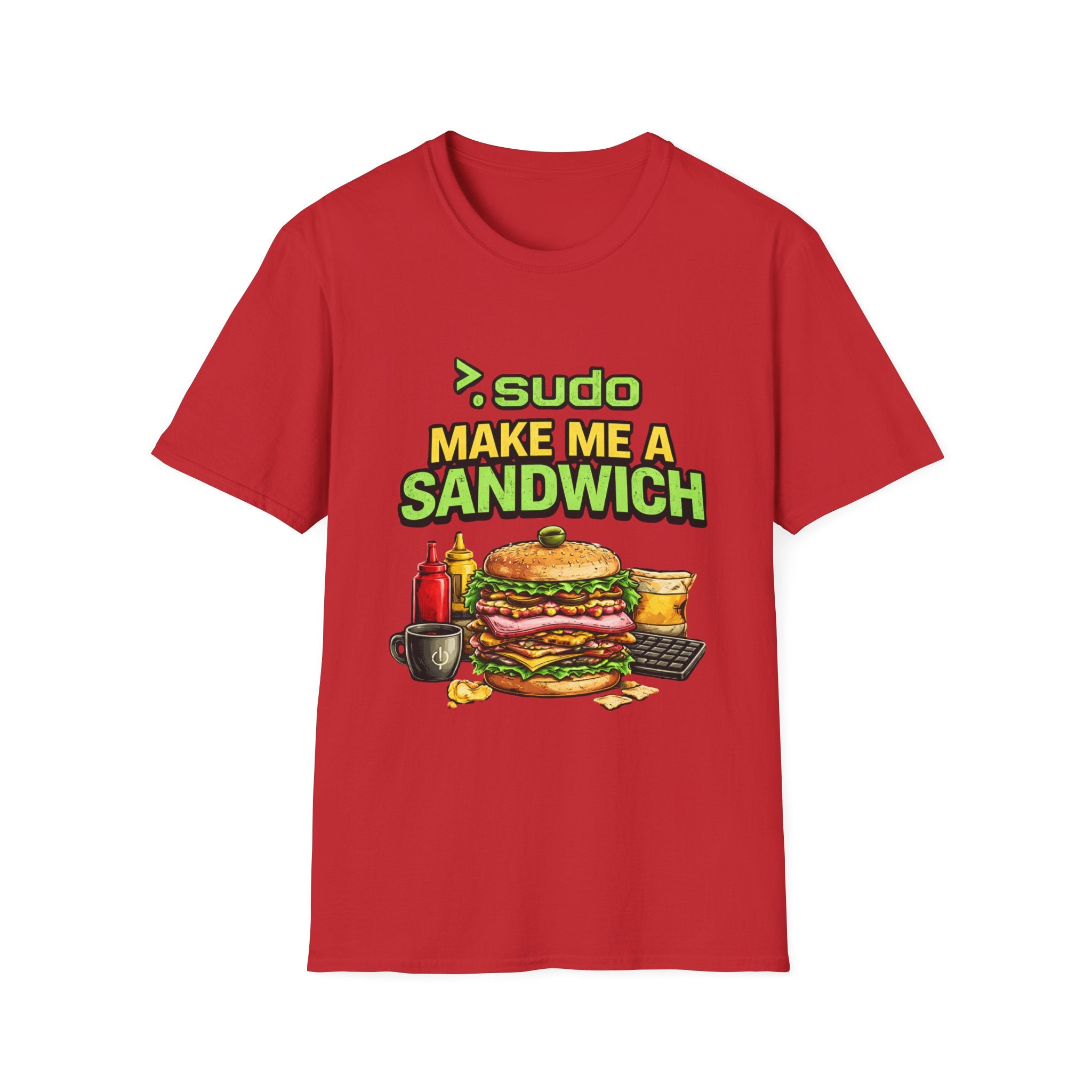 ">. Sudo Make Me a Sandwich" Funny IT T-Shirt — Programmer Tech Humor Tee