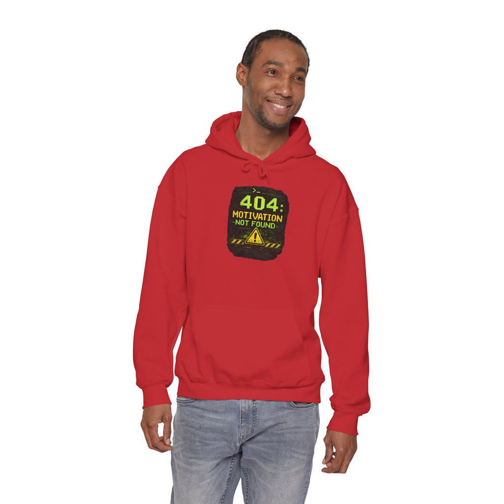 "Error 404 Motivation Not Found" IT Humor Unisex Heavy Blend™ Hoodie