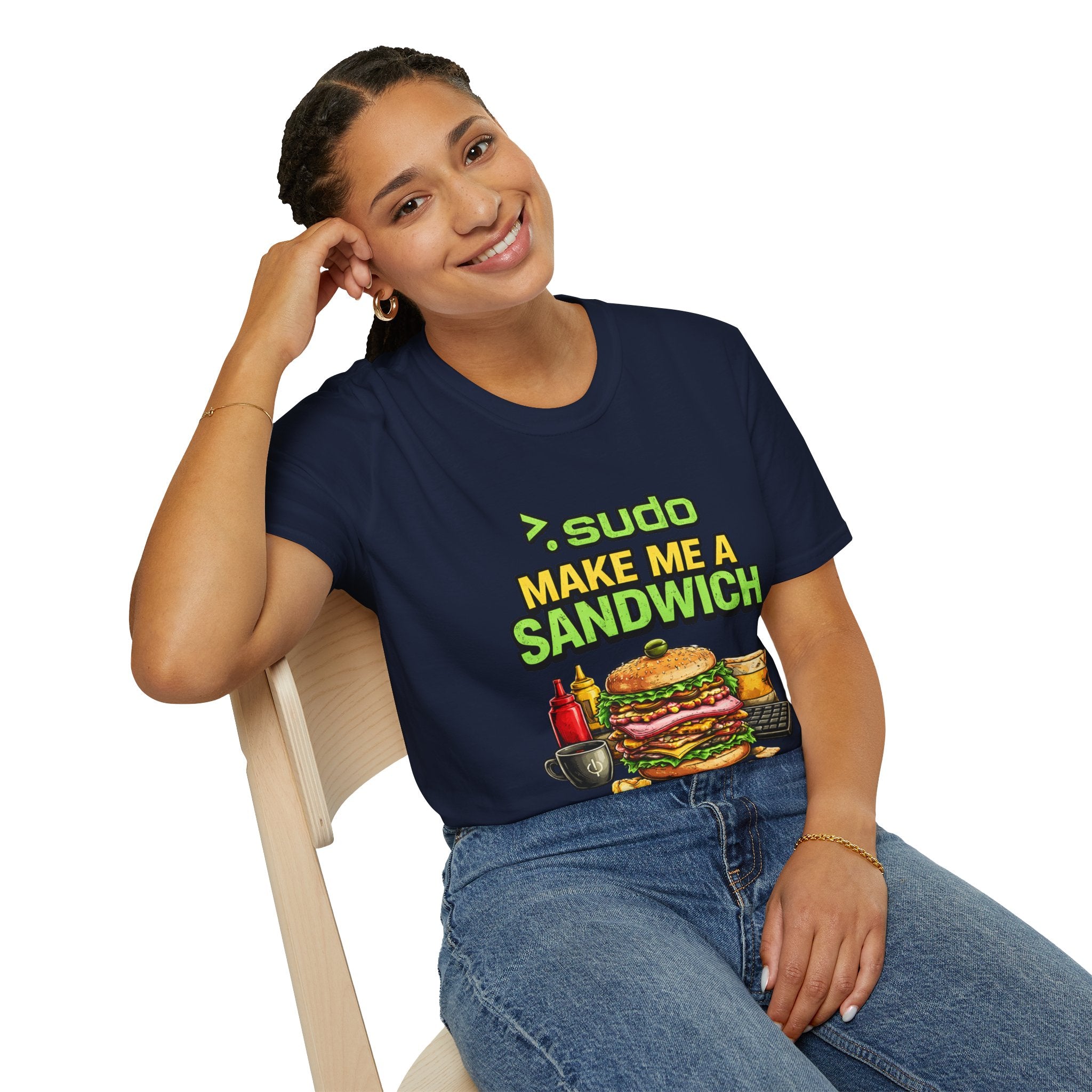 ">. Sudo Make Me a Sandwich" Funny IT T-Shirt — Programmer Tech Humor Tee