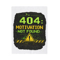 "Error 404 Motivation Not Found" IT Humor Funny IT Velveteen Plush Blanket