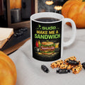 ">. Sudo Make me A Sandwich" Geek Humor Ceramic Mug, (11oz, 15oz)