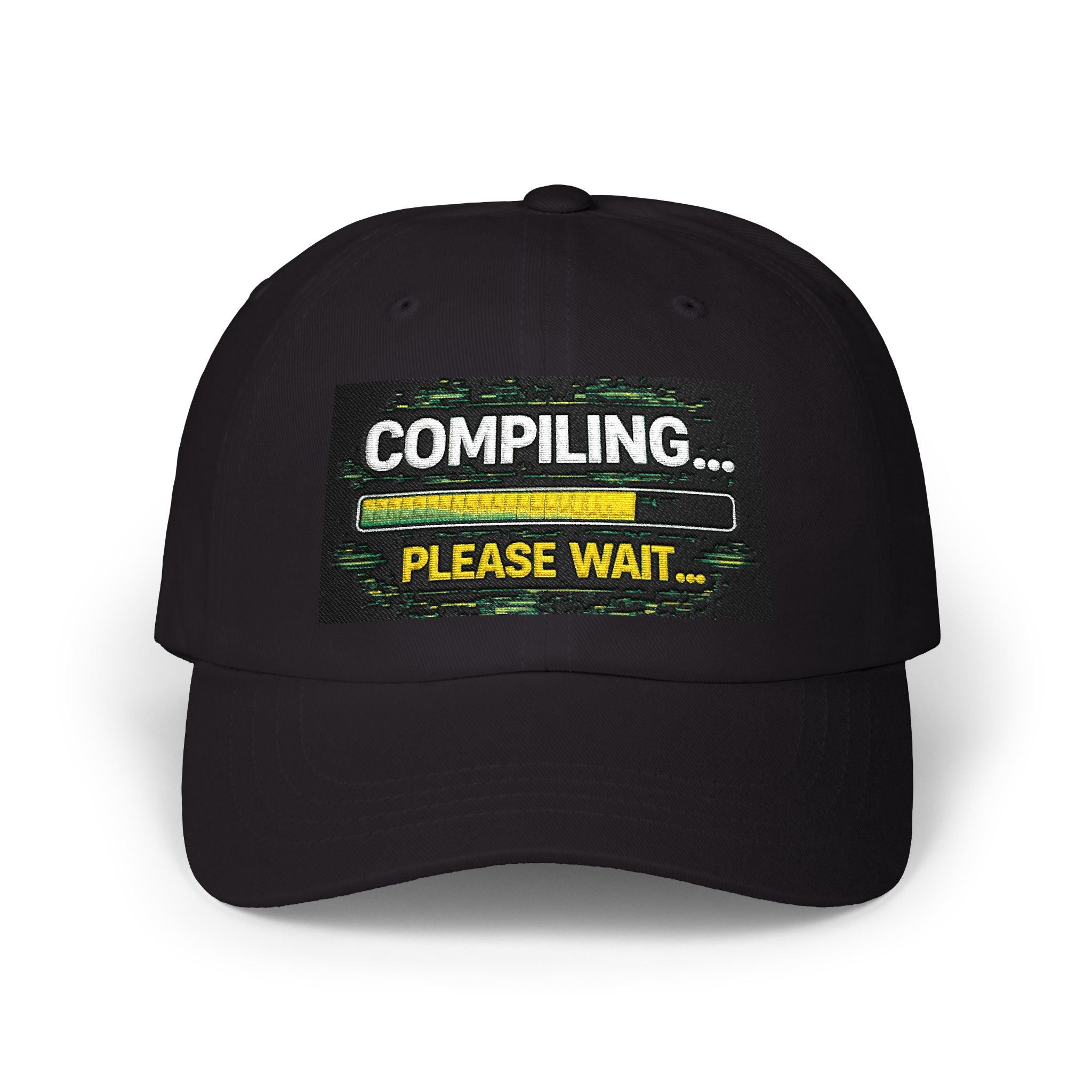 "Compiling...Please Wait" Tech Humor Funny IT Baseball Hat/Cap
