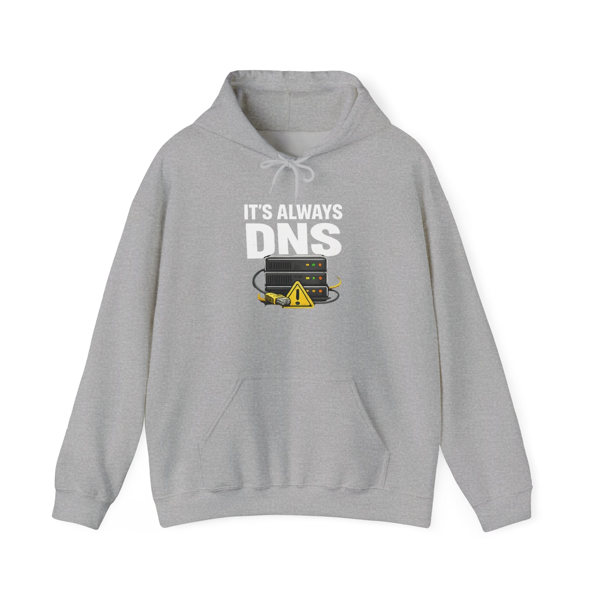 "It's Always DNS" Tech Humor Unisex Heavy Blend™ Hoodie