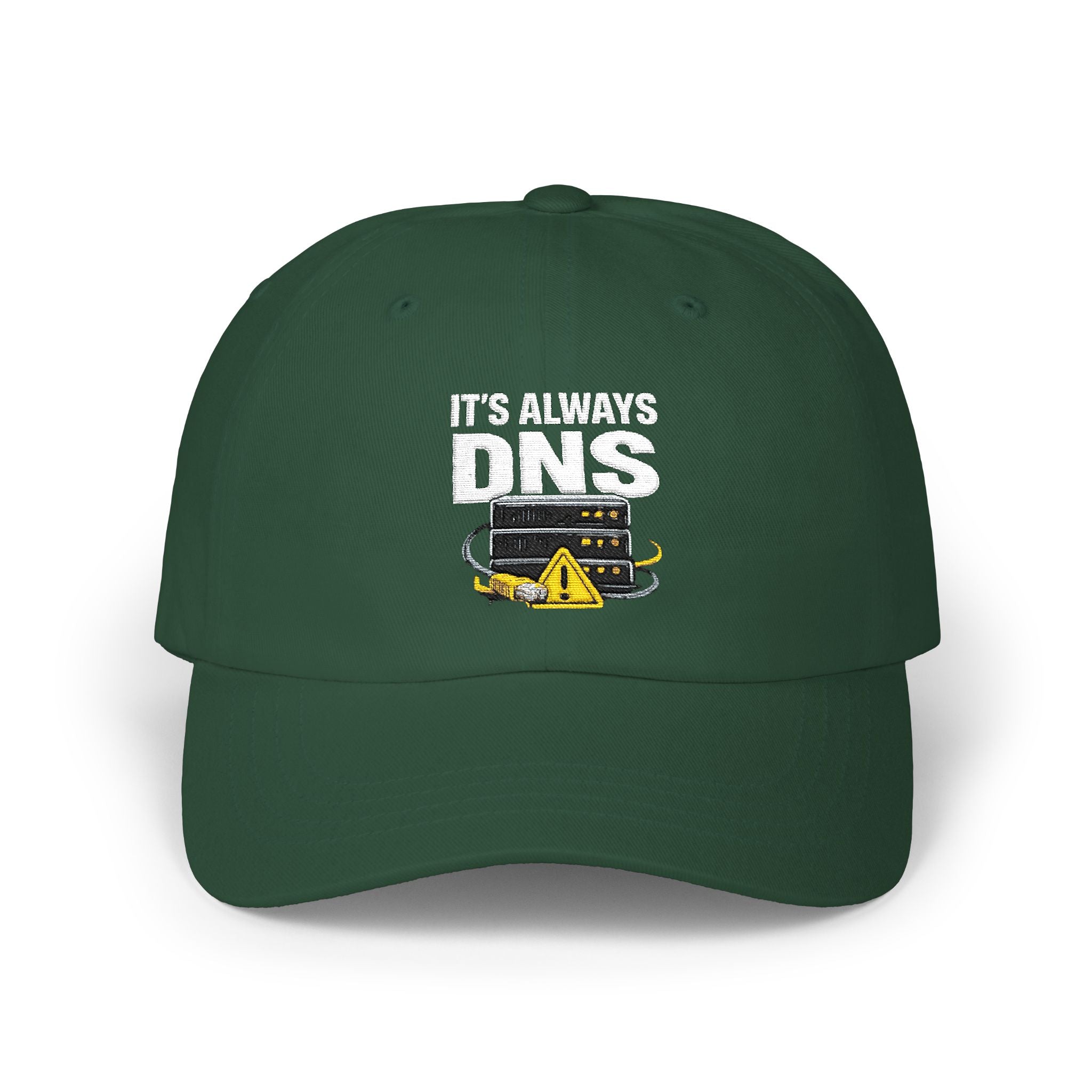 "It's Always DNS" Tech Humor Funny IT Baseball Hat/Cap