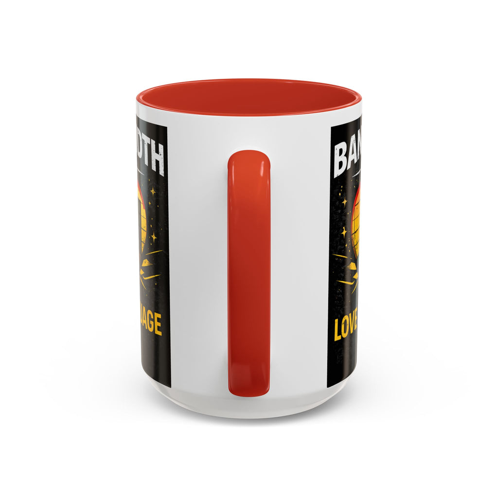 "Bandwidth is my Love Language" IT Humor Accent Coffee Mug (11, 15oz)