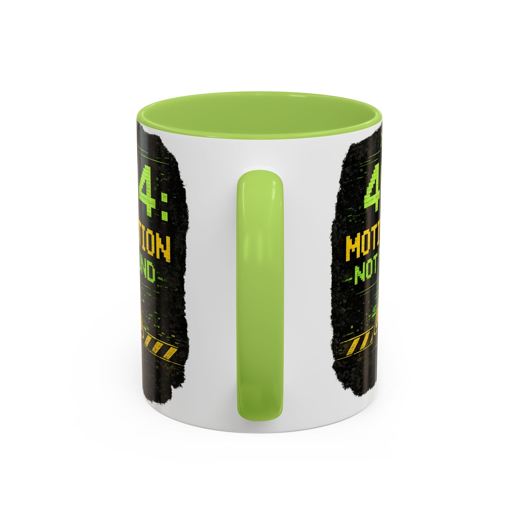 "Error 404 Motivation Not Found" IT Humor Accent Coffee Mug (11, 15oz)