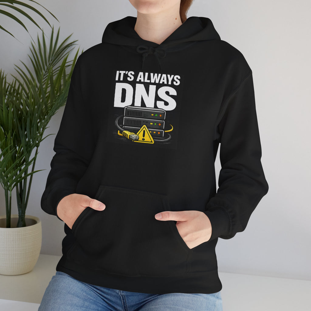 "It's Always DNS" IT Humor Unisex Heavy Blend™ Hoodie