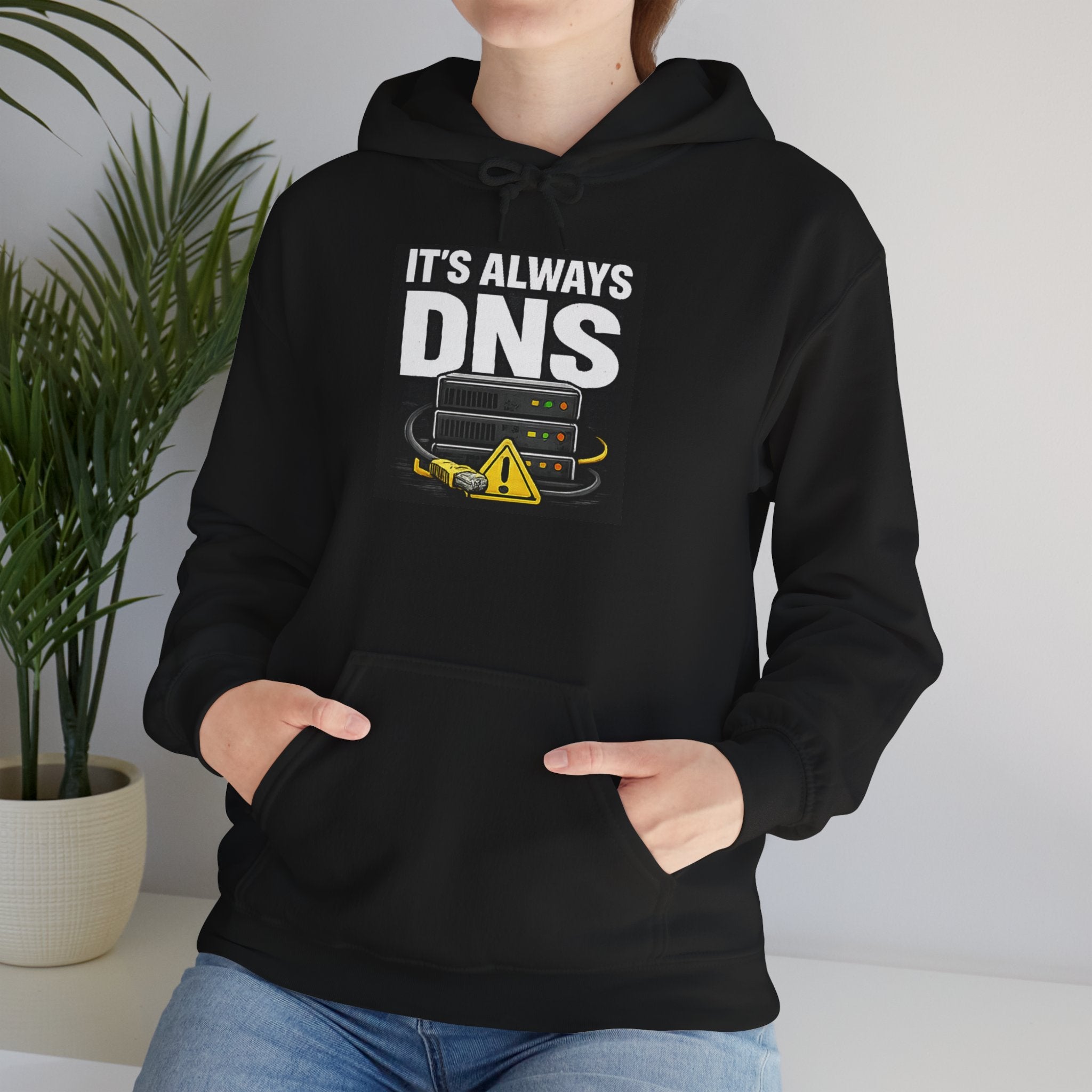 "It's Always DNS" IT Humor Unisex Heavy Blend™ Hoodie