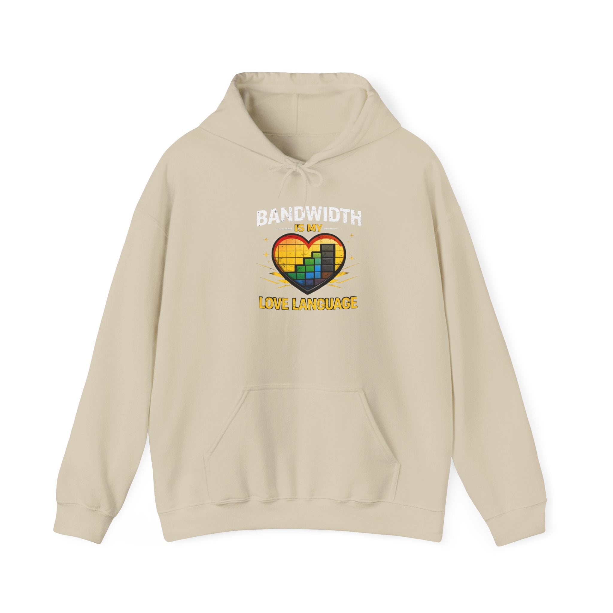 "Bandwidth is my Love Language" Tech Humor Unisex Heavy Blend™ Hoodie