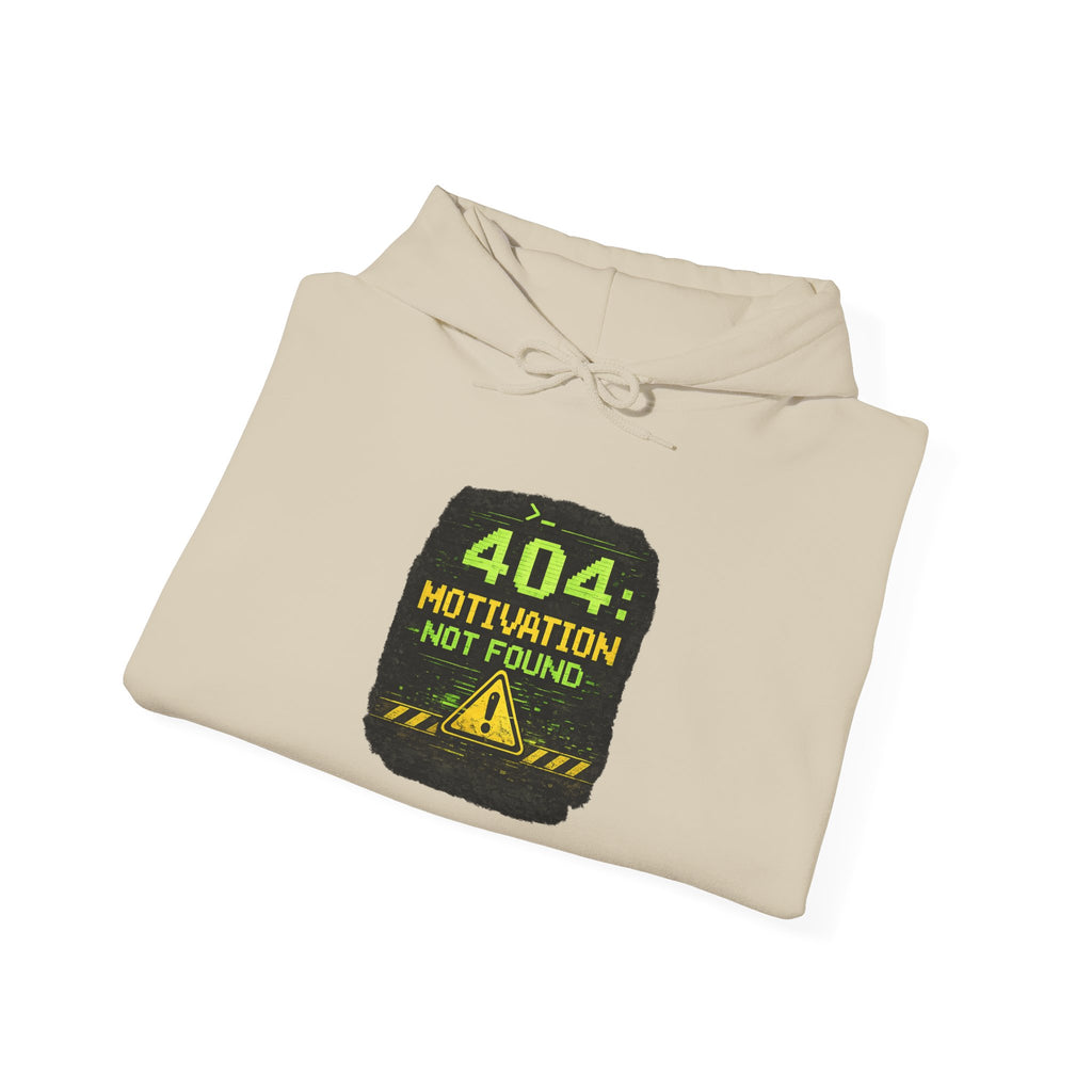 "Error 404 Motivation Not Found" IT Humor Unisex Heavy Blend™ Hoodie