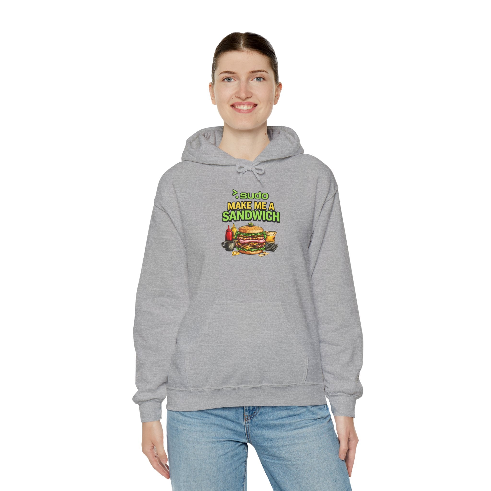 ">.Sudo Make Me A Sandwich" IT Humor Unisex Heavy Blend™ Hoodie